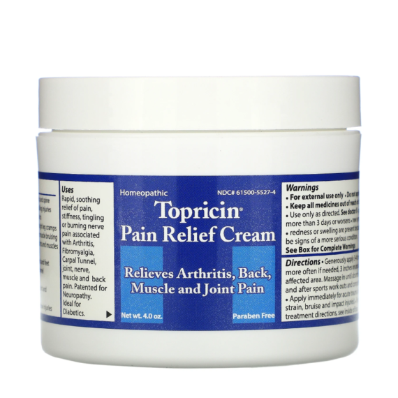 Topricin, Pain Relief Cream, 4.0 oz